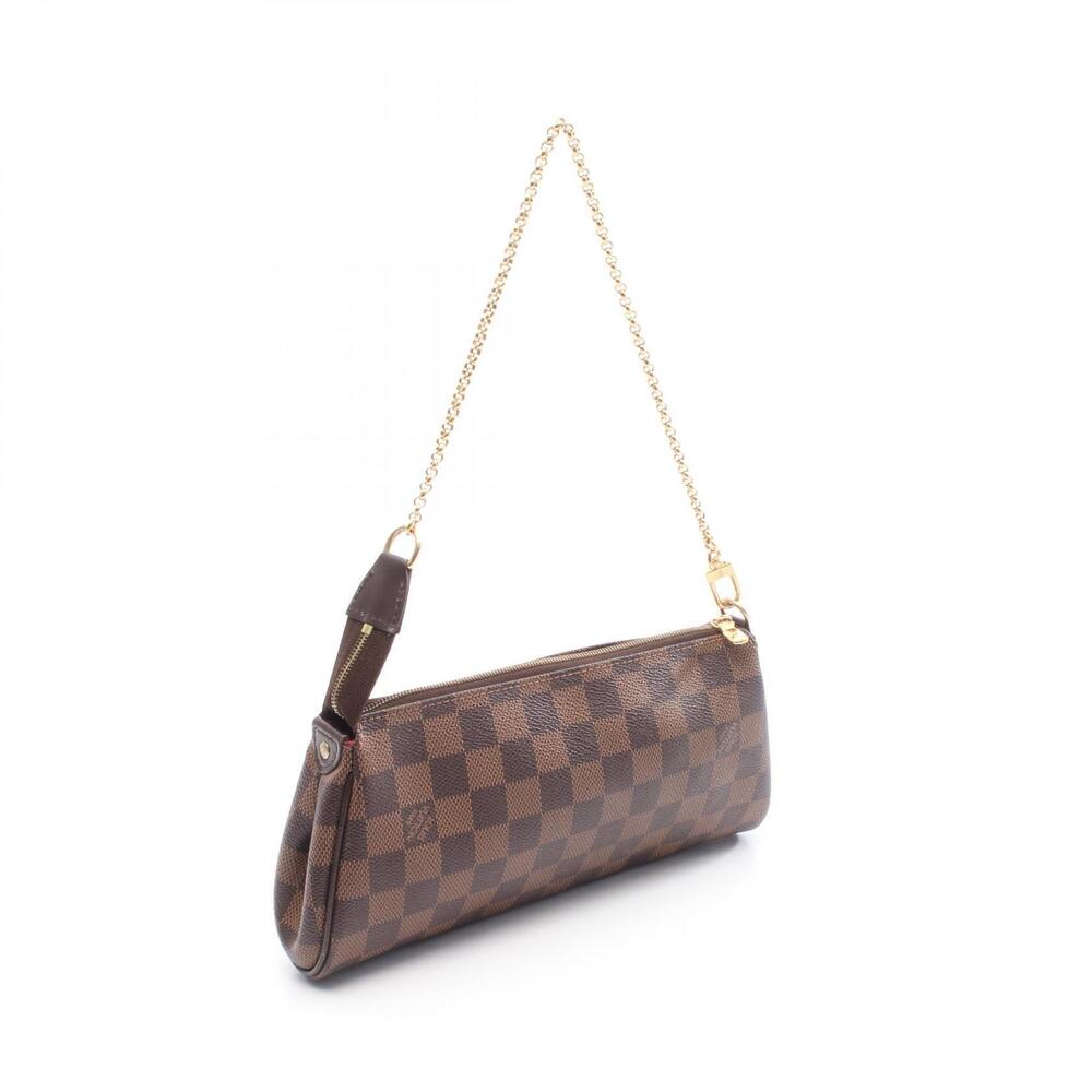 Louis Vuitton Damier Leather Eva Brown Canvas Handbag